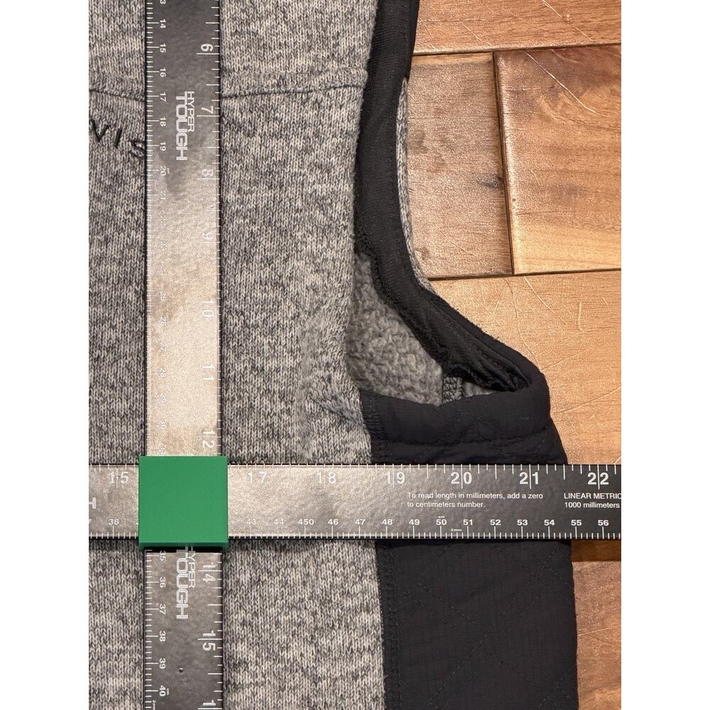 Orvis Men's Full Zip Fleece Vest | Grey | Zip Pockets | Size L | Travel Layer - Picture 9 of 10